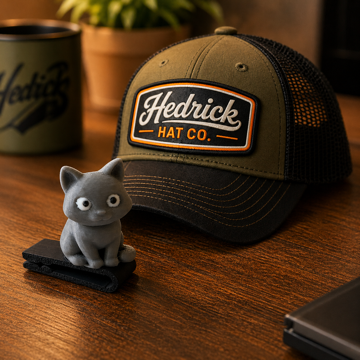 Arnold the Kitty BrimPets™ Hat Clip | Hat Accessory