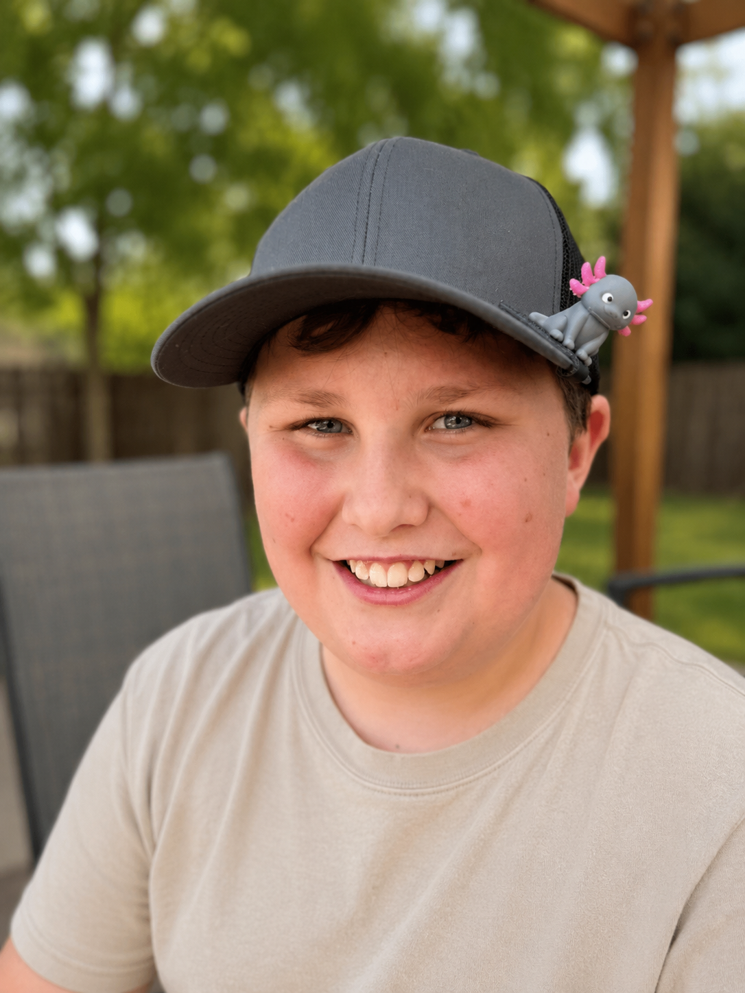 Gilly the Axolotl BrimPets™ Hat Clip | Hat Accessory
