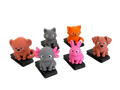 BrimPets original collection – set of 6 animal hat brim clips for trucker hat – Hedrick Hat Co