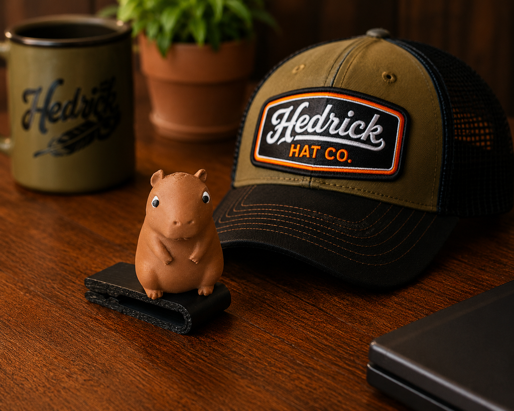 Crystal the Capybara BrimPets™ Hat Clip | Hat Accessory