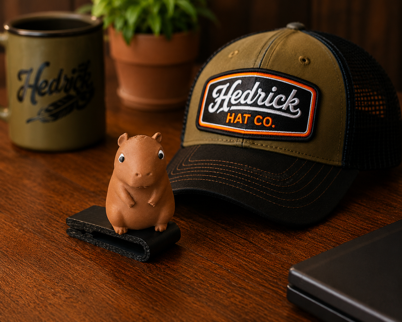Crystal the Capybara BrimPets™ Hat Clip | Hat Accessory