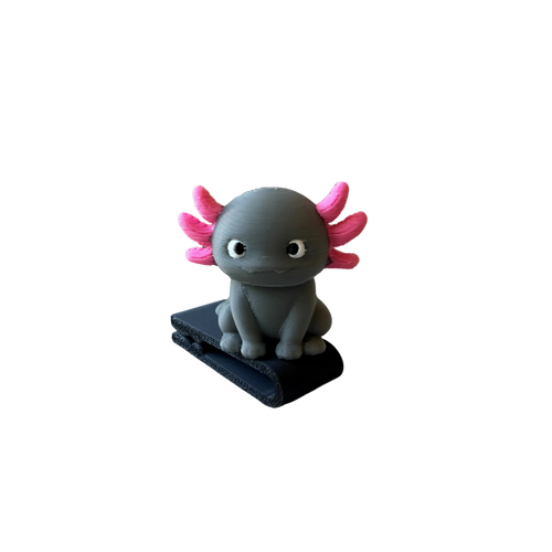 Gilly the Axolotl BrimPets™ Hat Clip | Hat Accessory