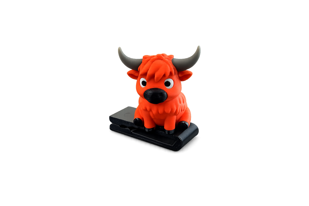 Fergus the Highland Cow BrimPets™ Hat Clip | Hat Accessory