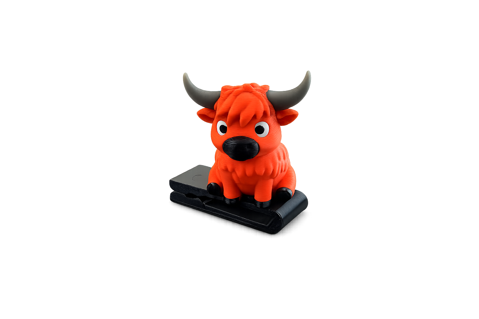 Fergus the Highland Cow BrimPets™ Hat Clip | Hat Accessory