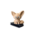 Fennec fox BrimPets hat brim clip accessory for trucker hat – 3D printed – Hedrick Hat Co