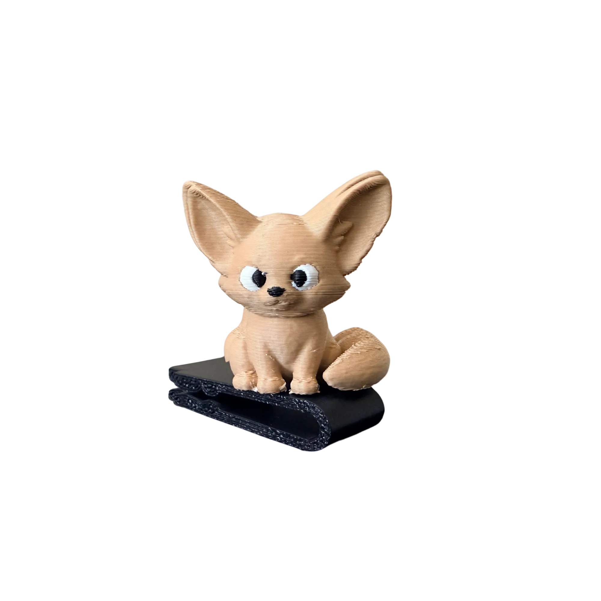 Fennec fox BrimPets hat brim clip accessory for trucker hat – 3D printed – Hedrick Hat Co