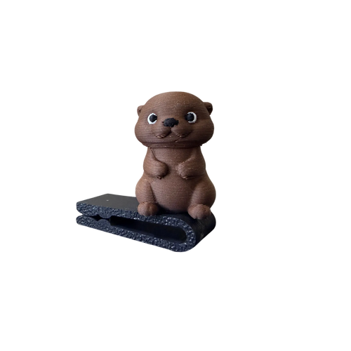 Ollie the Otter BrimPets™ Hat Clip | Hat Accessory