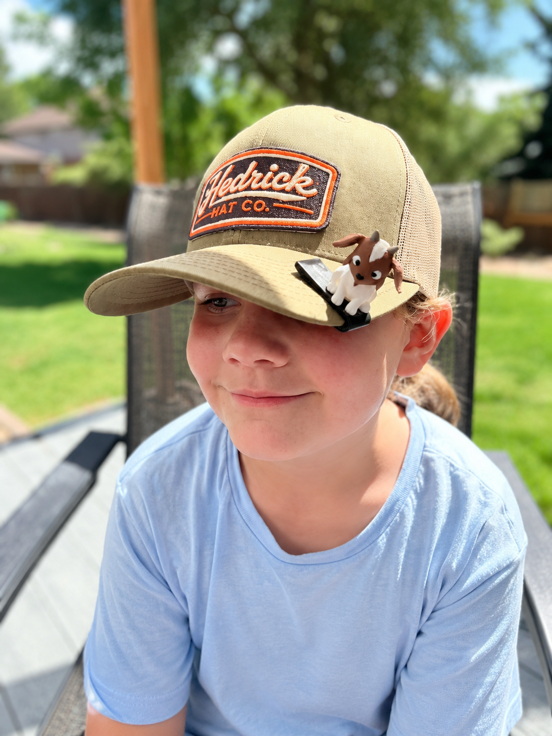 Hazard the Goat BrimPets™ Hat Clip | Hat Accessory