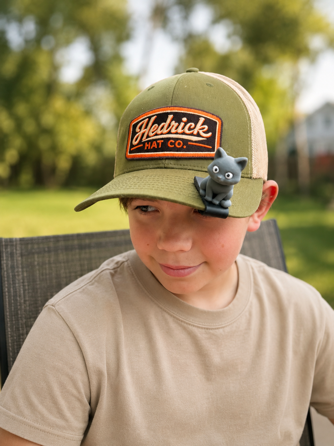 Arnold the Kitty BrimPets™ Hat Clip | Hat Accessory