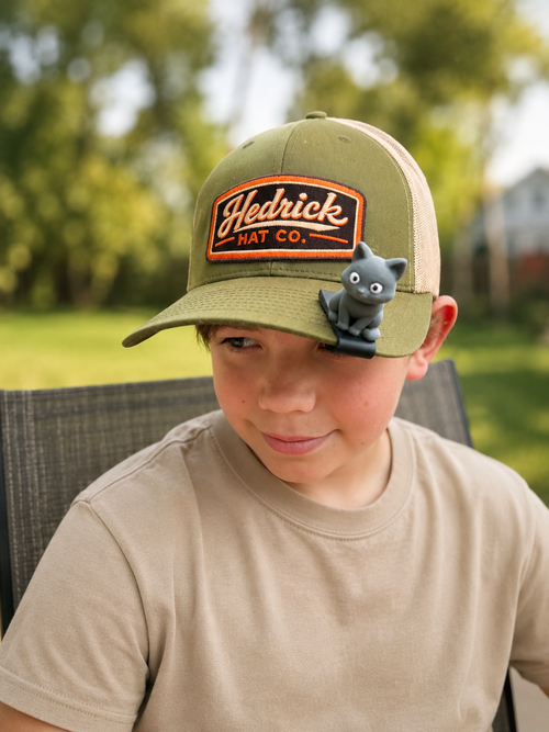 Arnold the Kitty BrimPets™ Hat Clip | Hat Accessory