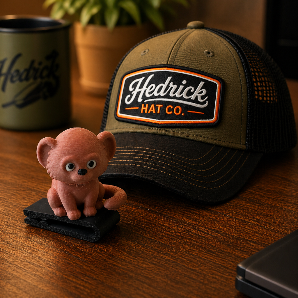 Bandit the Monkey BrimPets™ Hat Clip | Hat Accessory