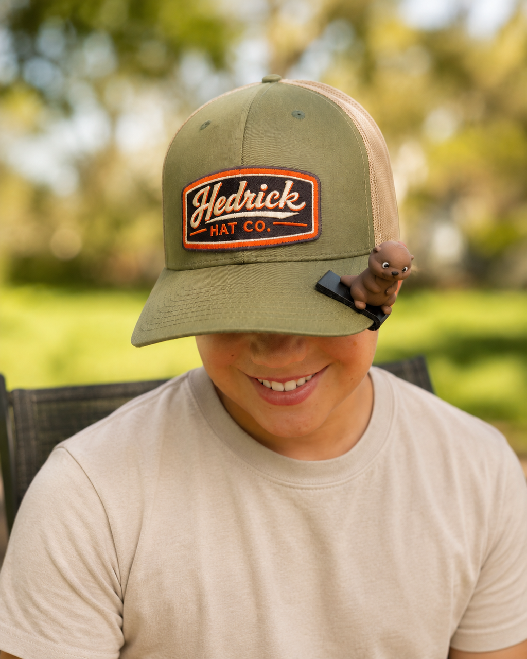 Ollie the Otter BrimPets™ Hat Clip | Hat Accessory
