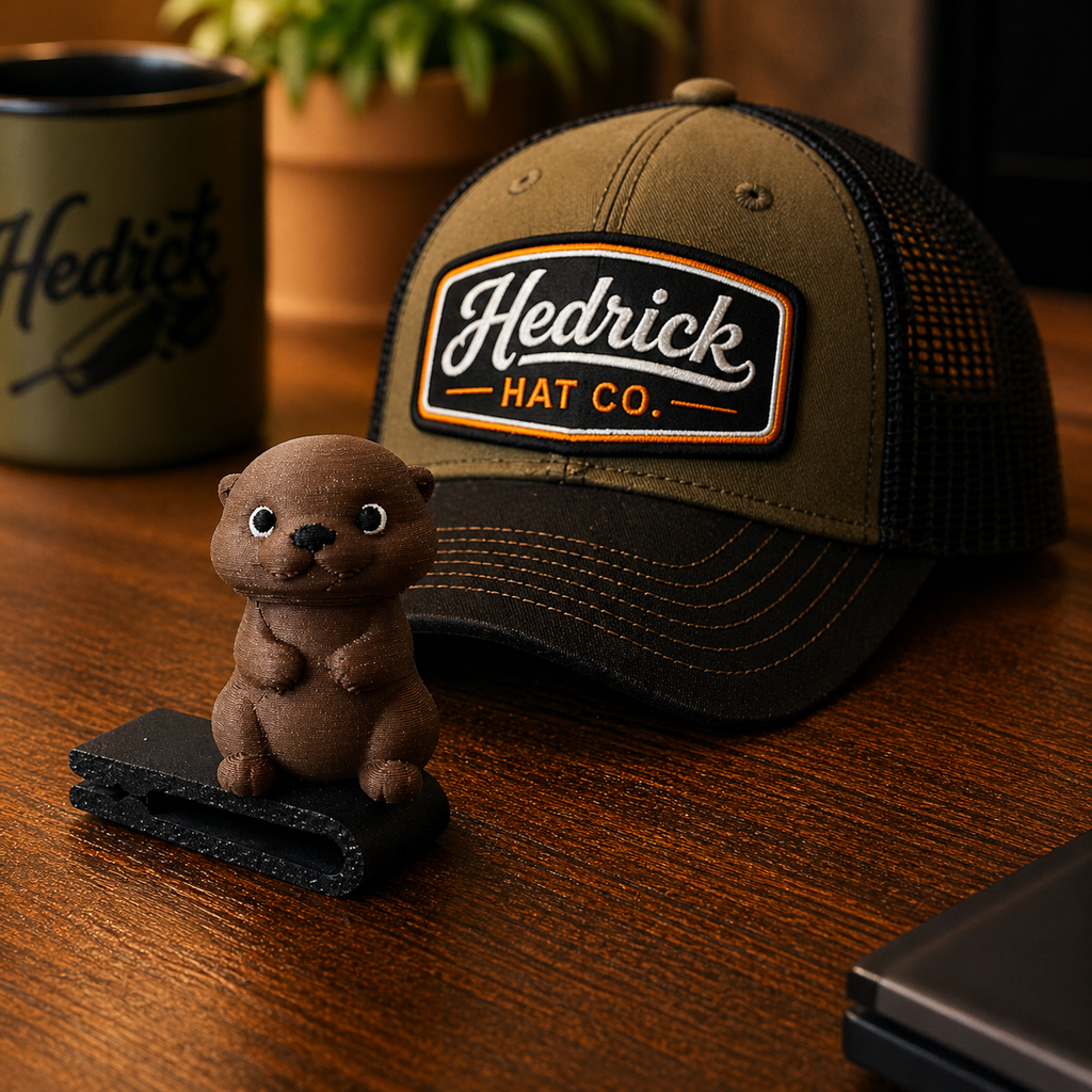Ollie the Otter BrimPets™ Hat Clip | Hat Accessory
